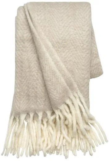 Cozy Living Mathea Pledd Herringbone/Alpaca